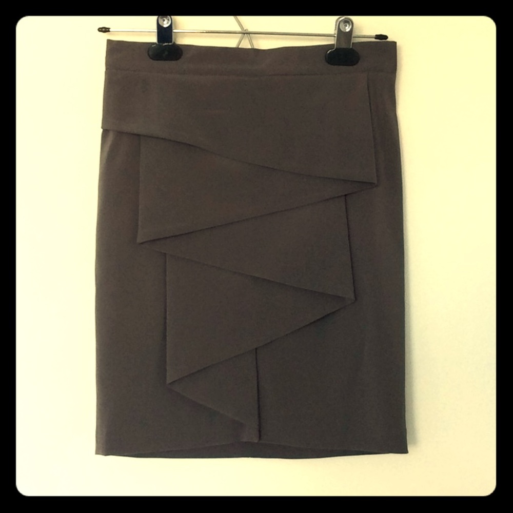Paola Frani gray mini skirt